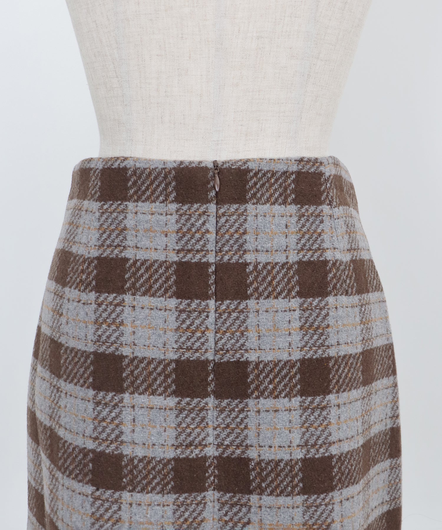 【SALE】チェック柄ラップミニスカート