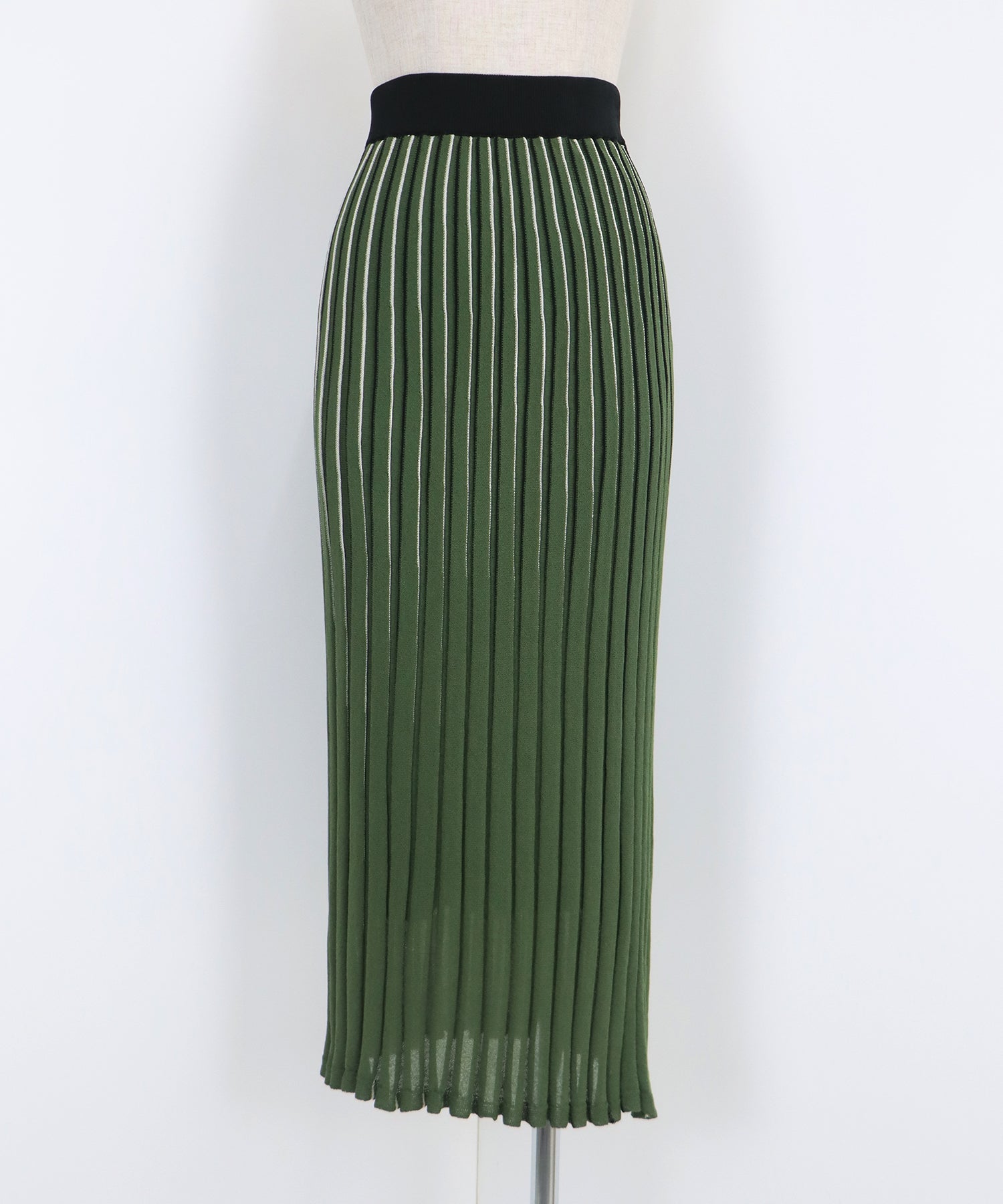 【SALE】シアーストライプニットスカート