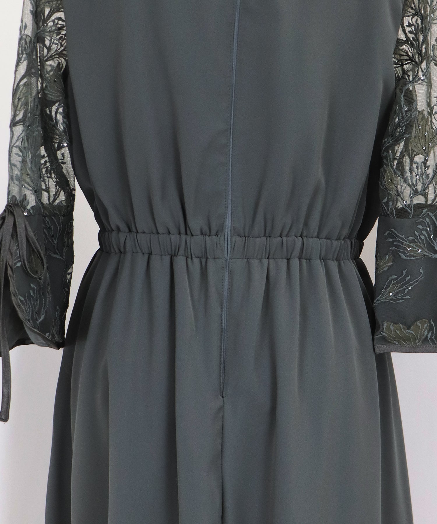 【SALE】フラワー刺繍カシュクールドレス