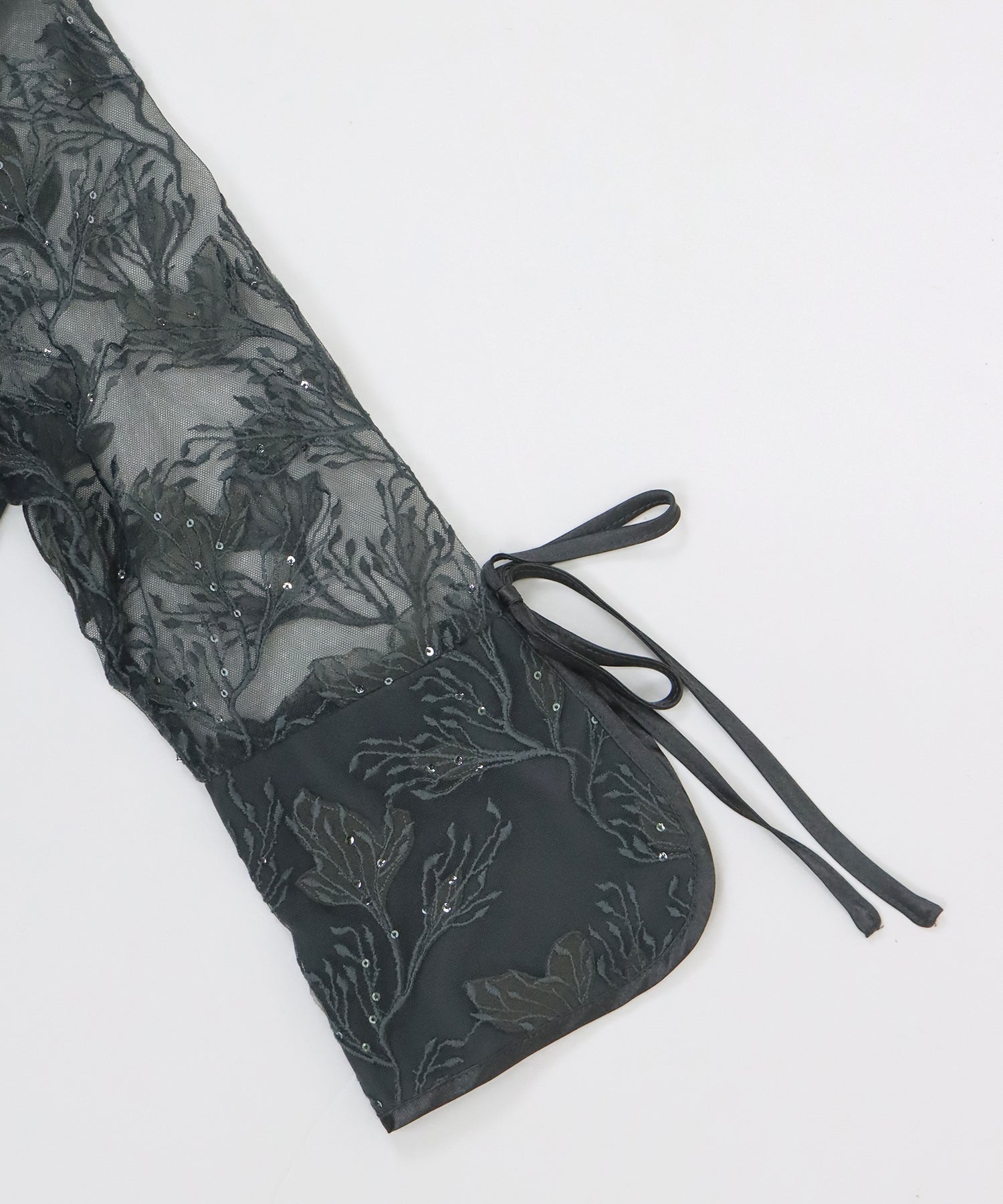 【SALE】フラワー刺繍カシュクールドレス