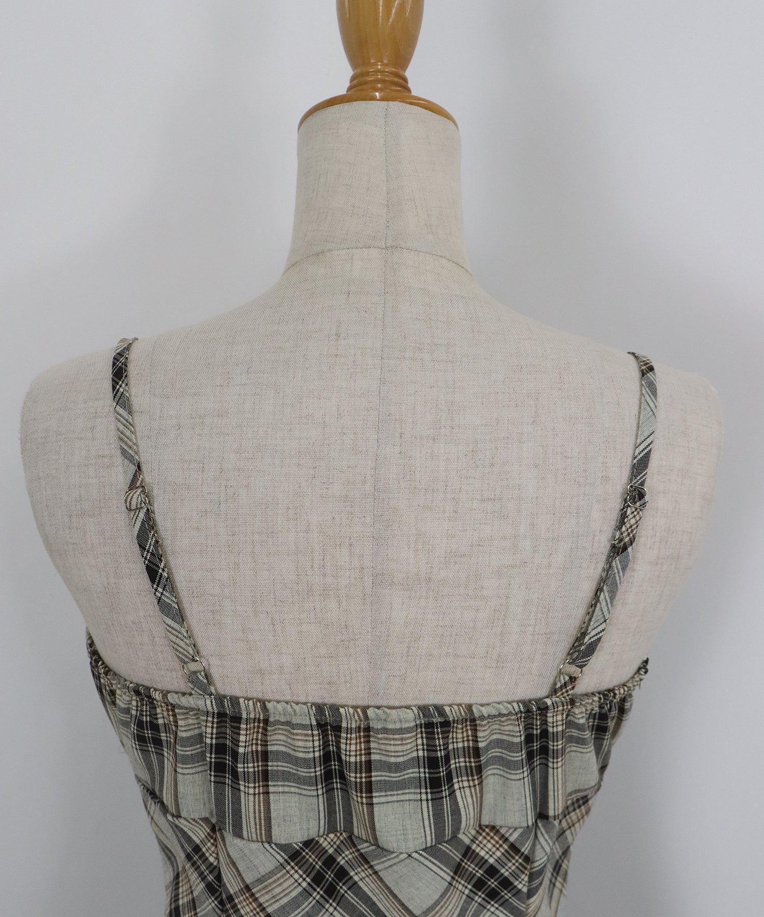 【SALE】チェックキャミワンピース