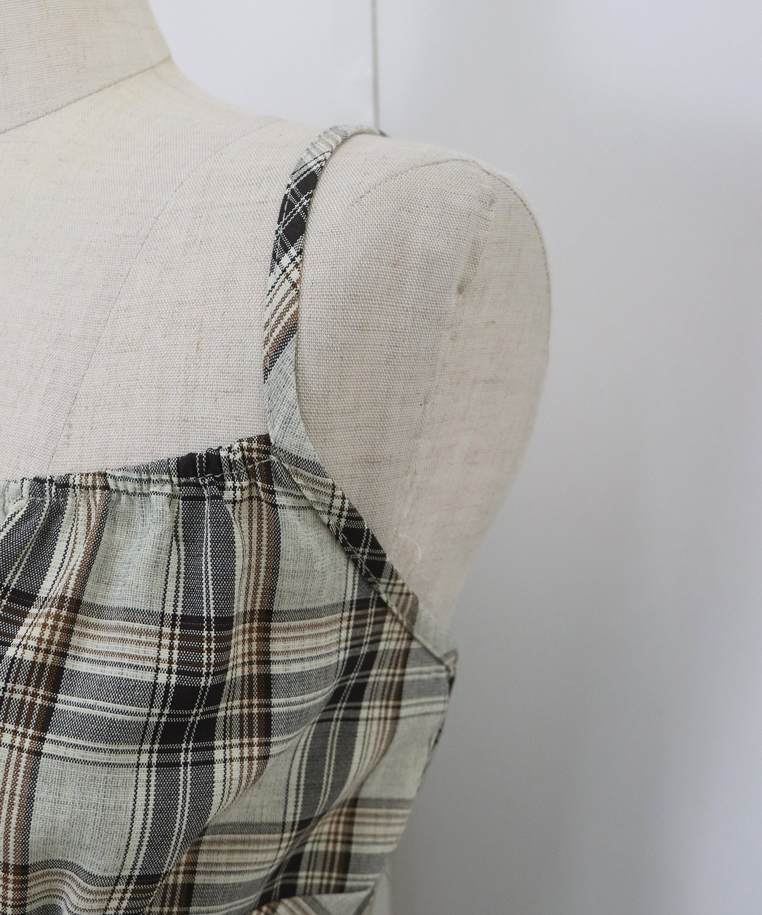 【SALE】チェックキャミワンピース