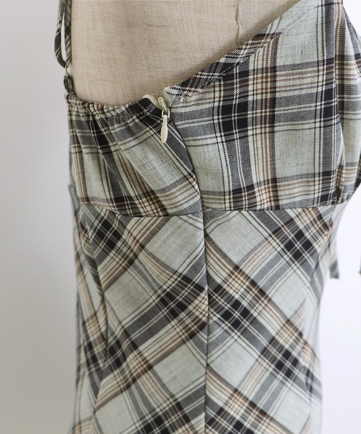 【SALE】チェックキャミワンピース