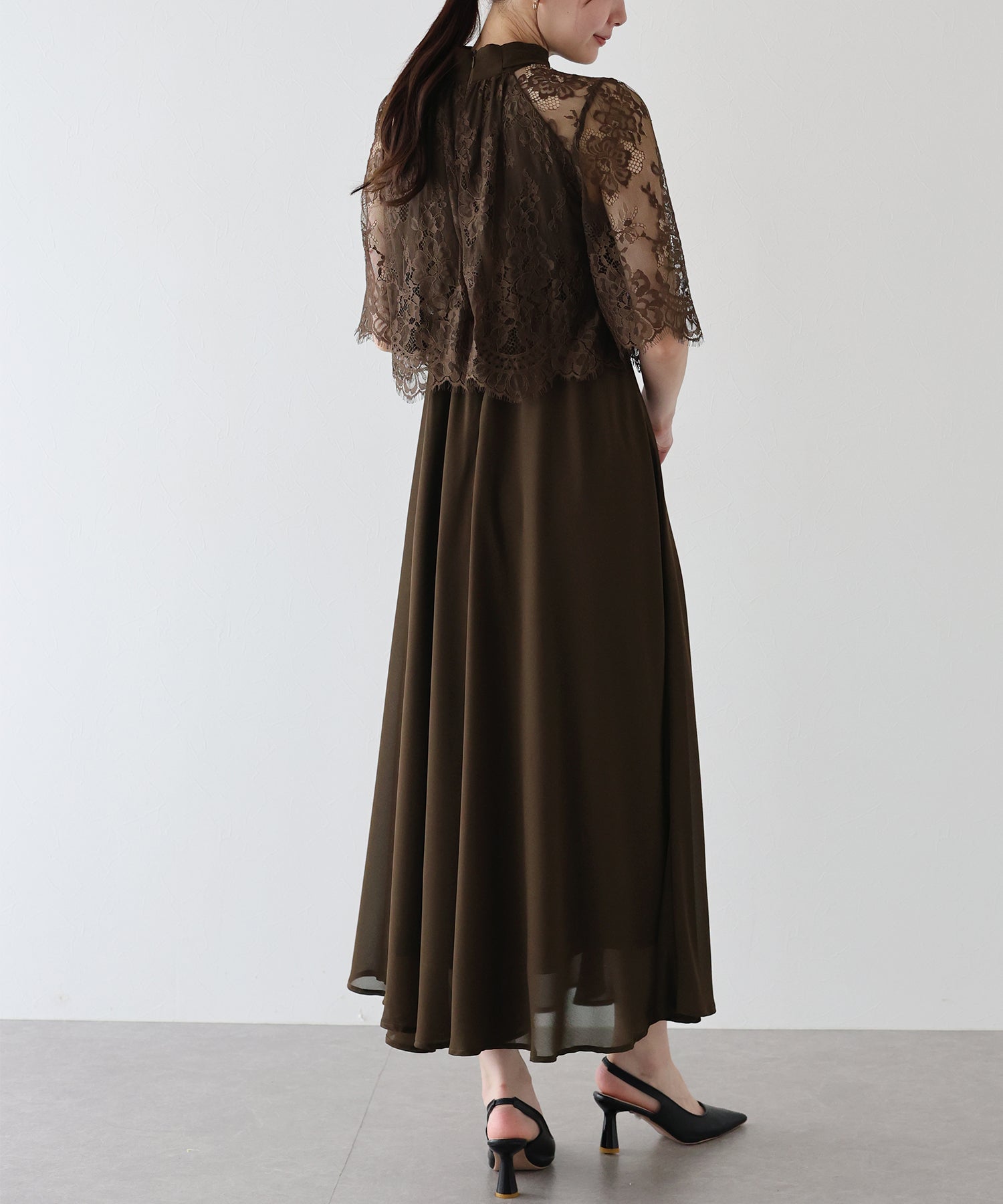 【SALE】ケープドッキングドレス