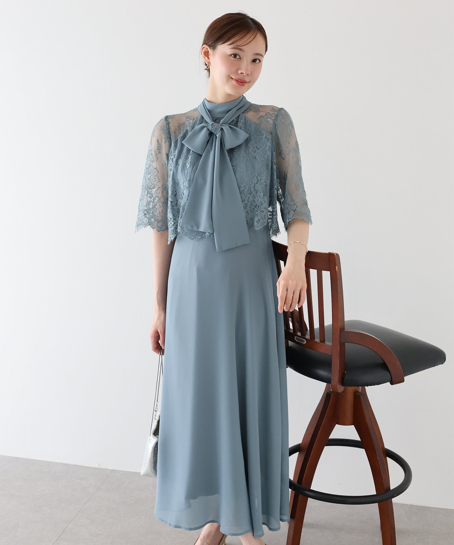 【SALE】ケープドッキングドレス