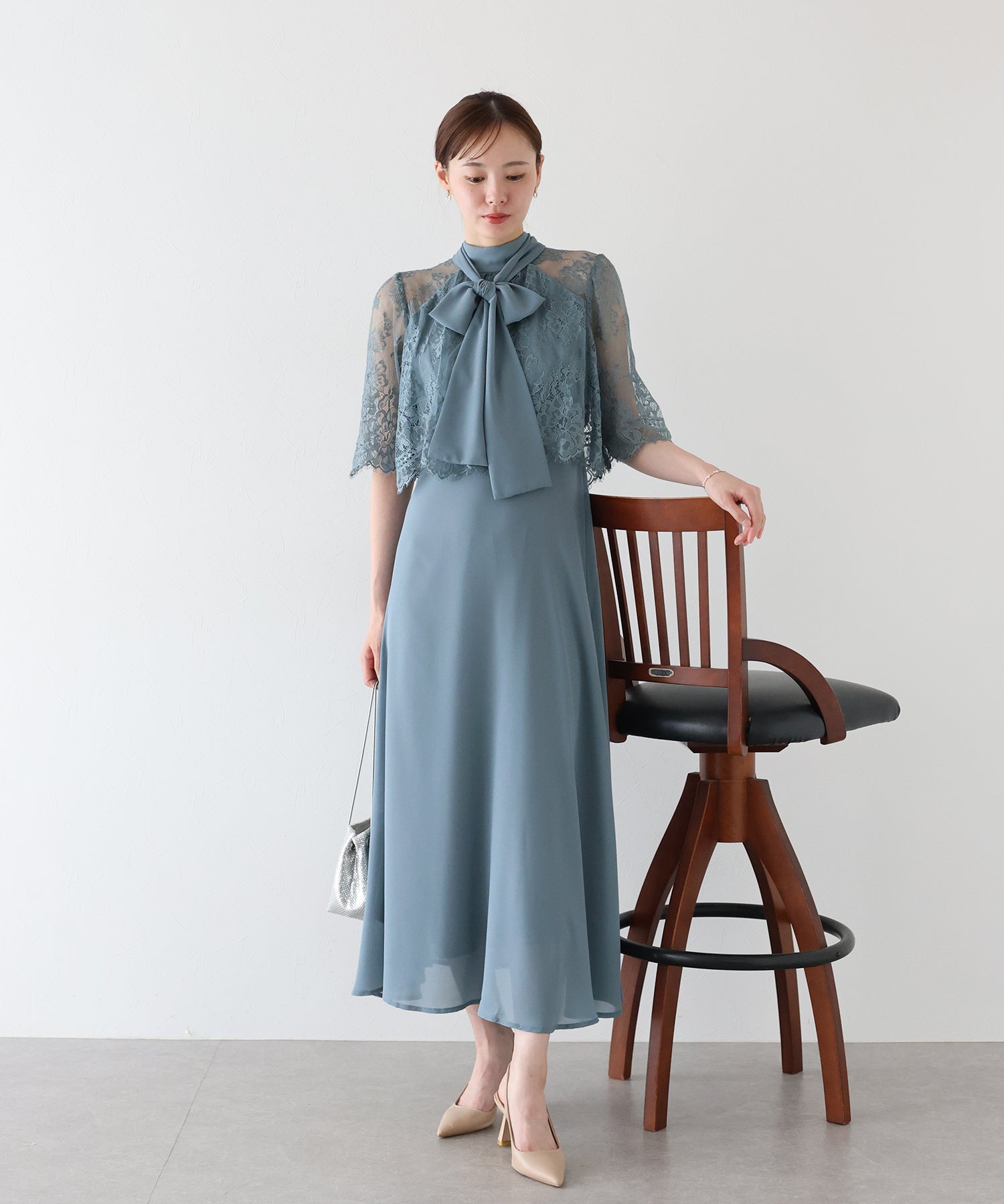 【SALE】ケープドッキングドレス