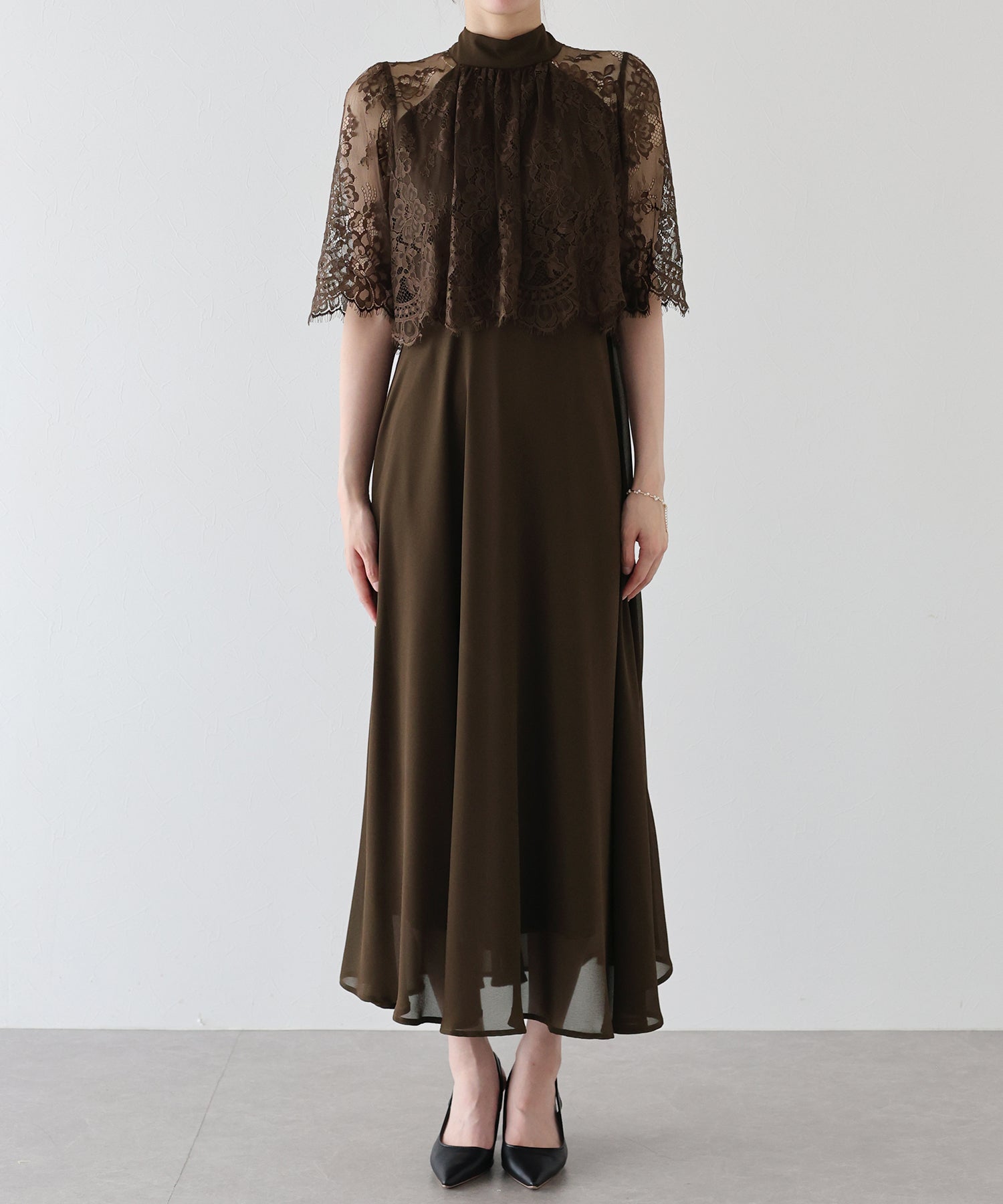 【SALE】ケープドッキングドレス