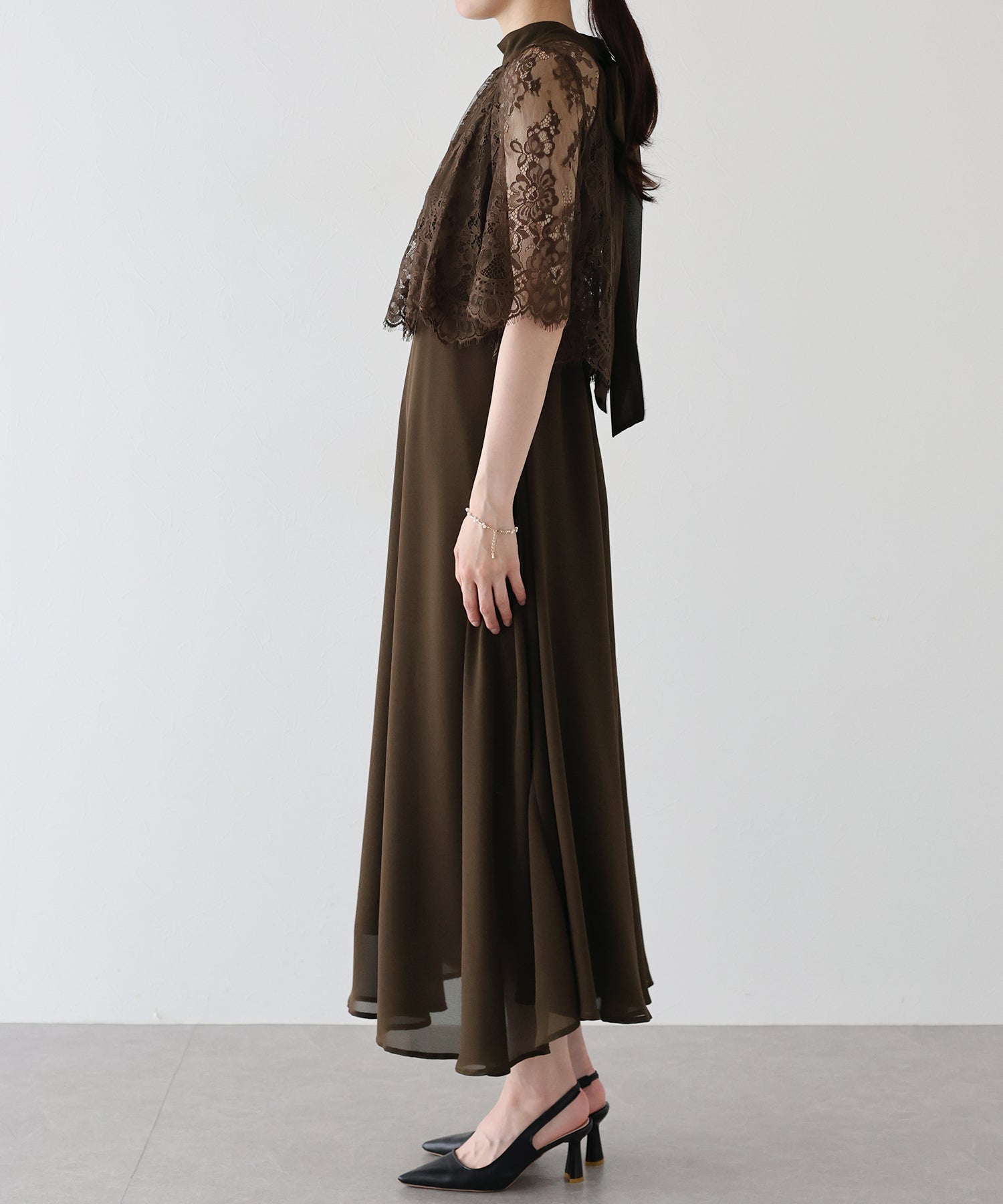 【SALE】ケープドッキングドレス