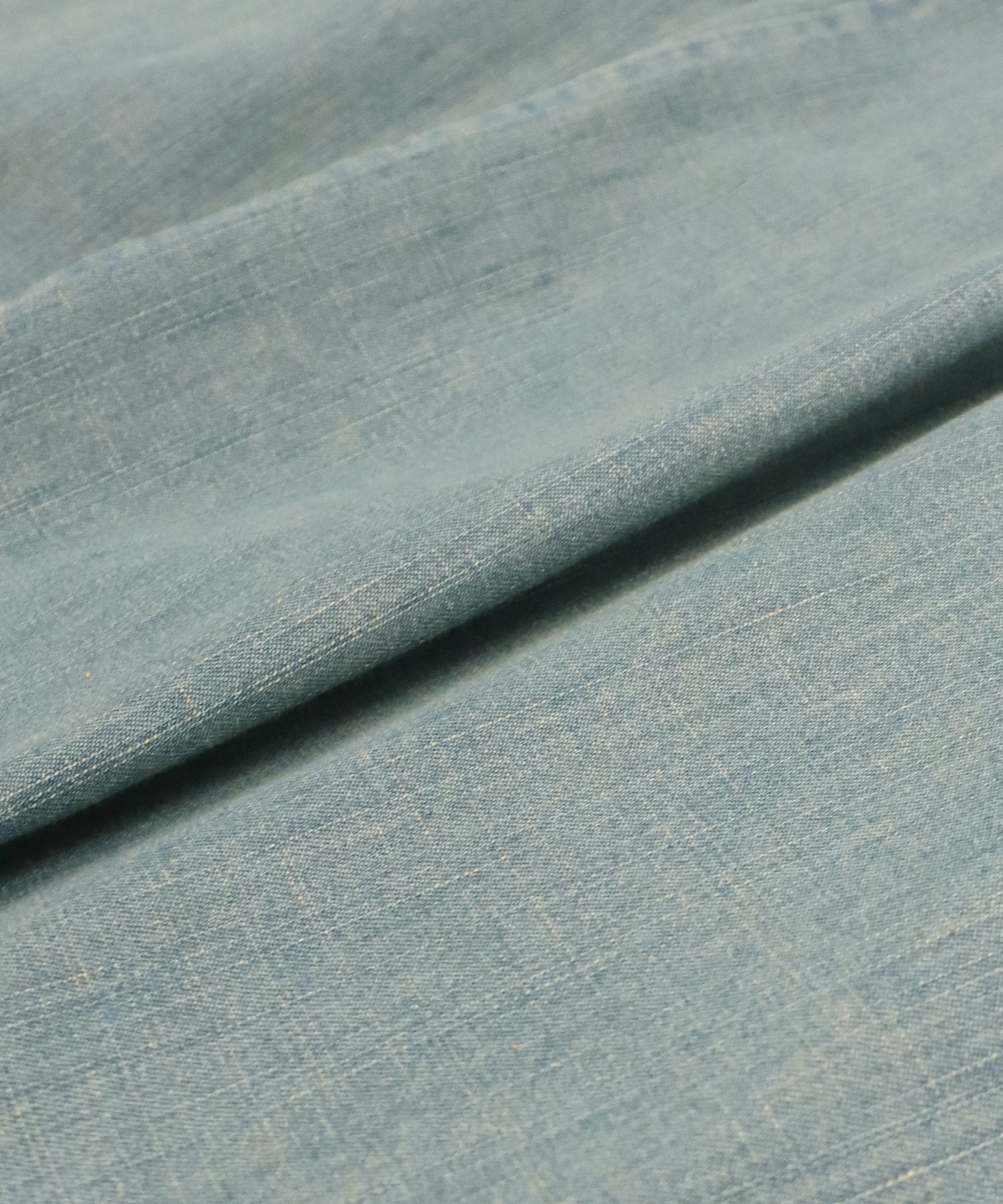 パフスリーブデニムワンピース