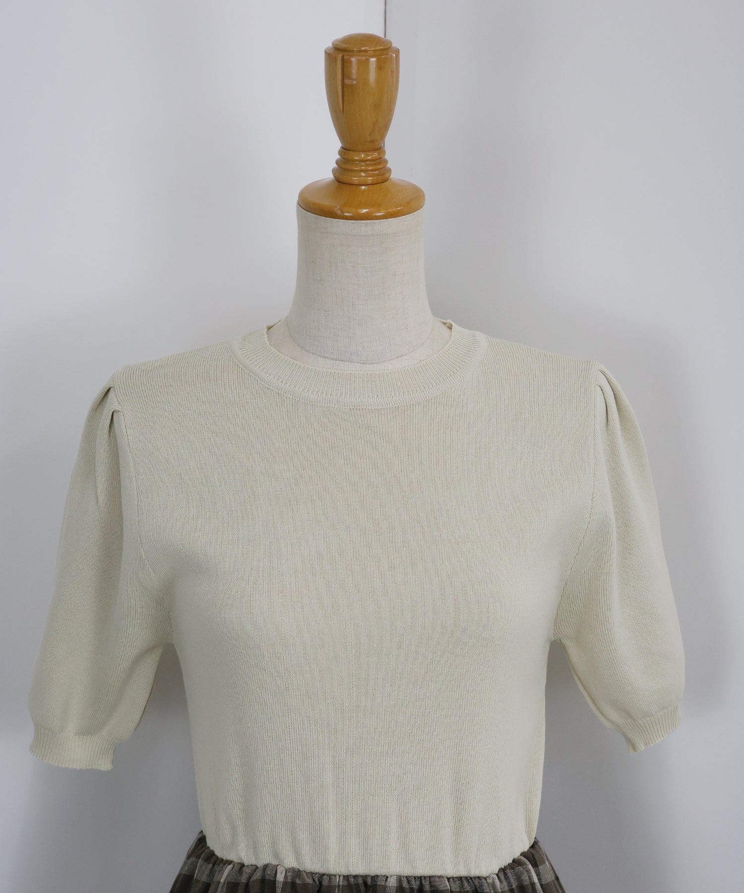 【SALE】チェックドッキングワンピース