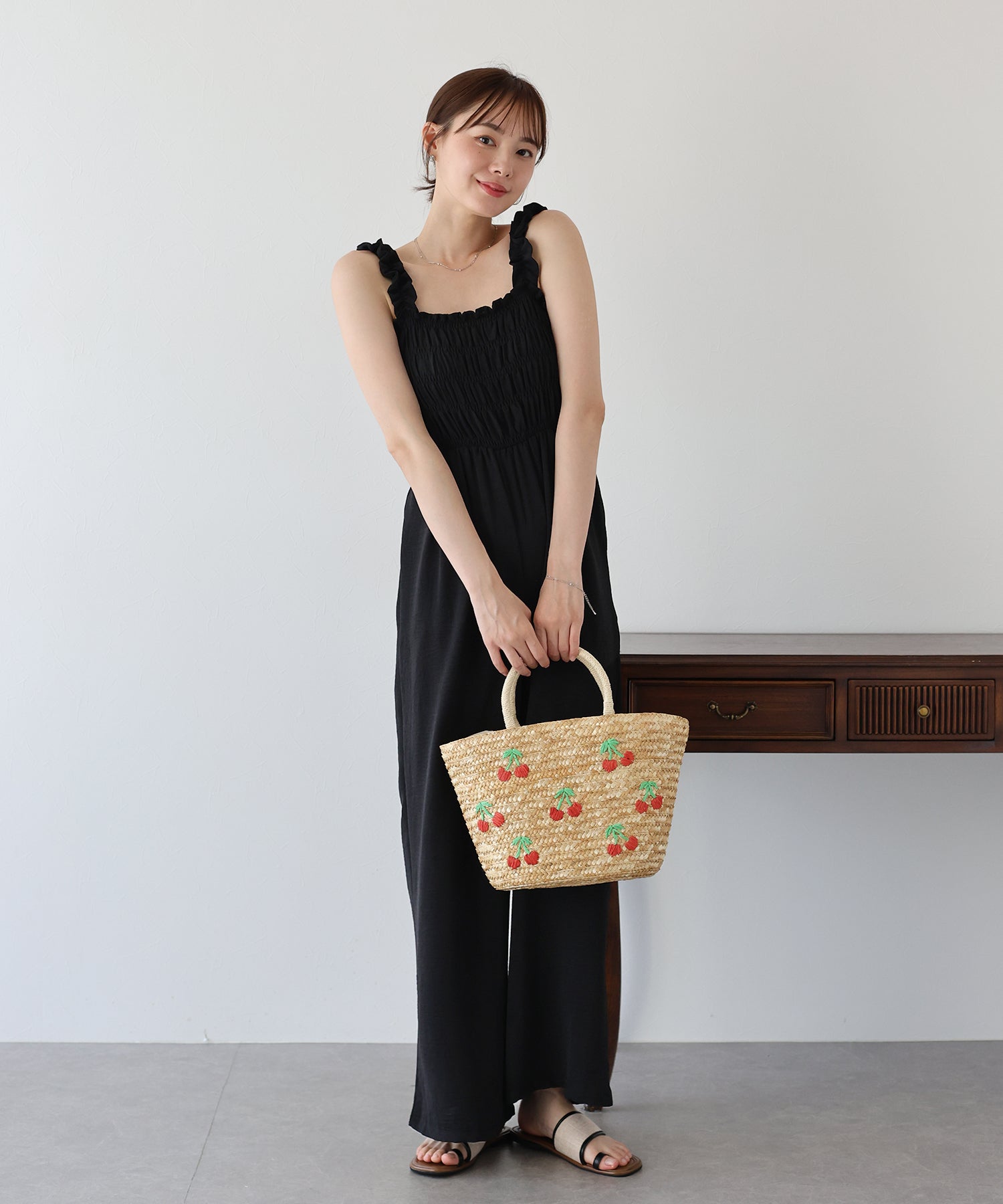 【SALE】ギャザーオールインワン