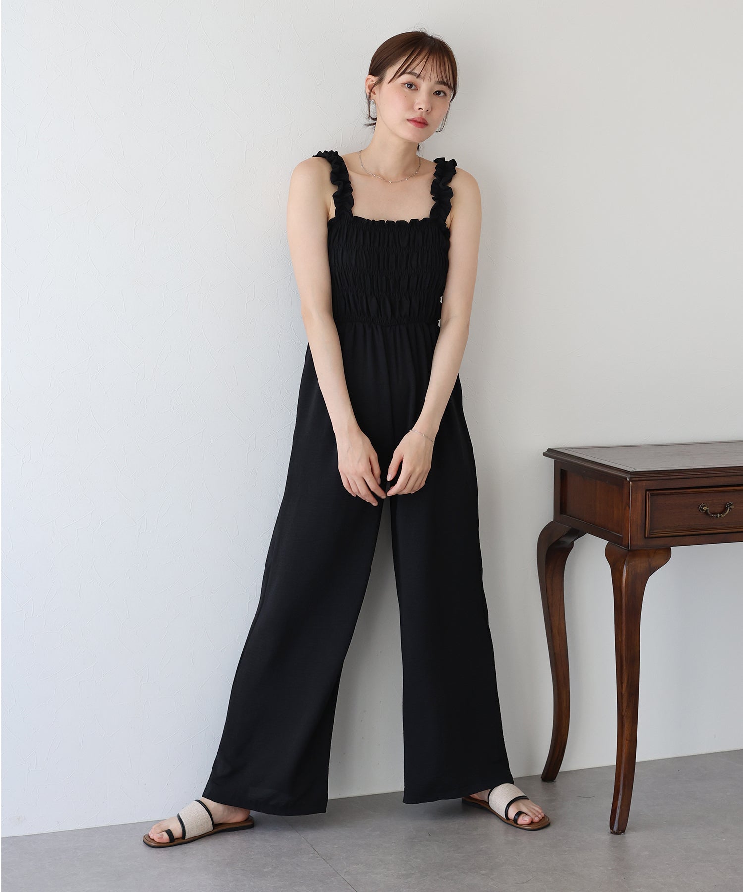 【SALE】ギャザーオールインワン