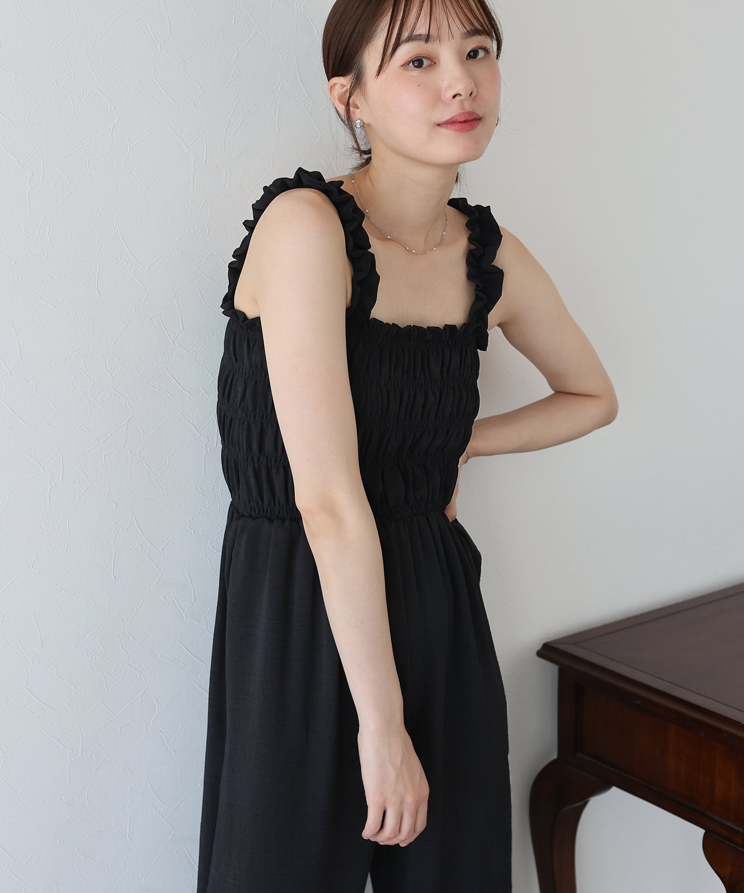 【SALE】ギャザーオールインワン