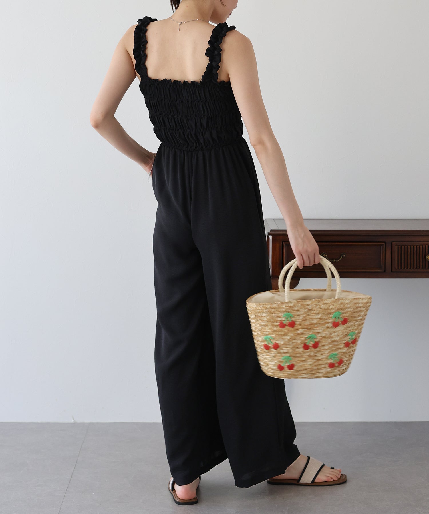 【SALE】ギャザーオールインワン