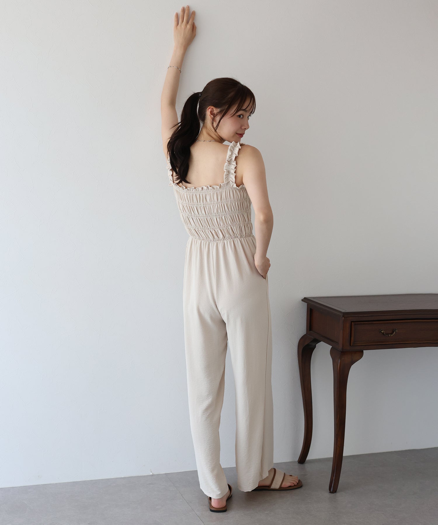 【SALE】ギャザーオールインワン