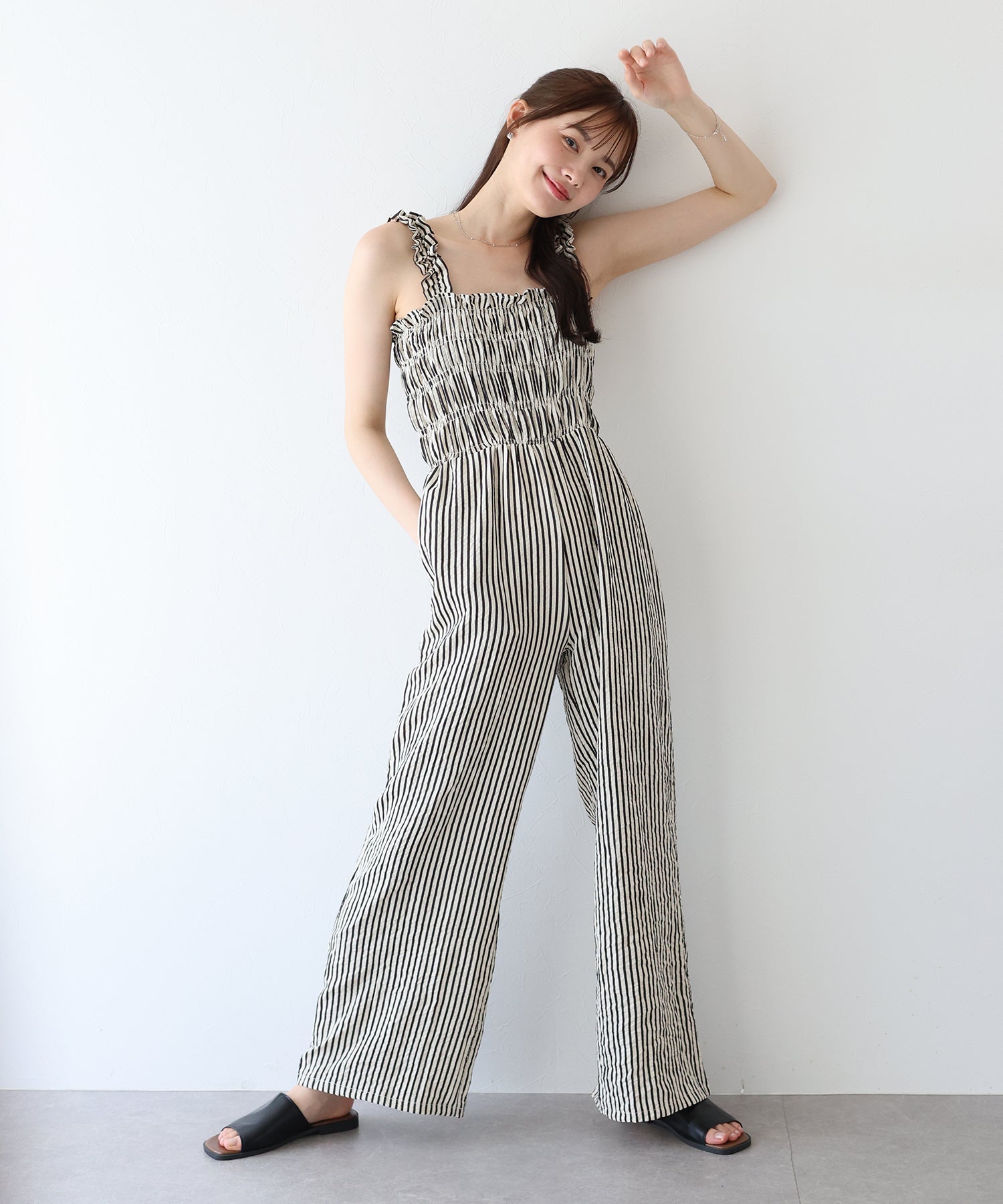 【SALE】ギャザーオールインワン