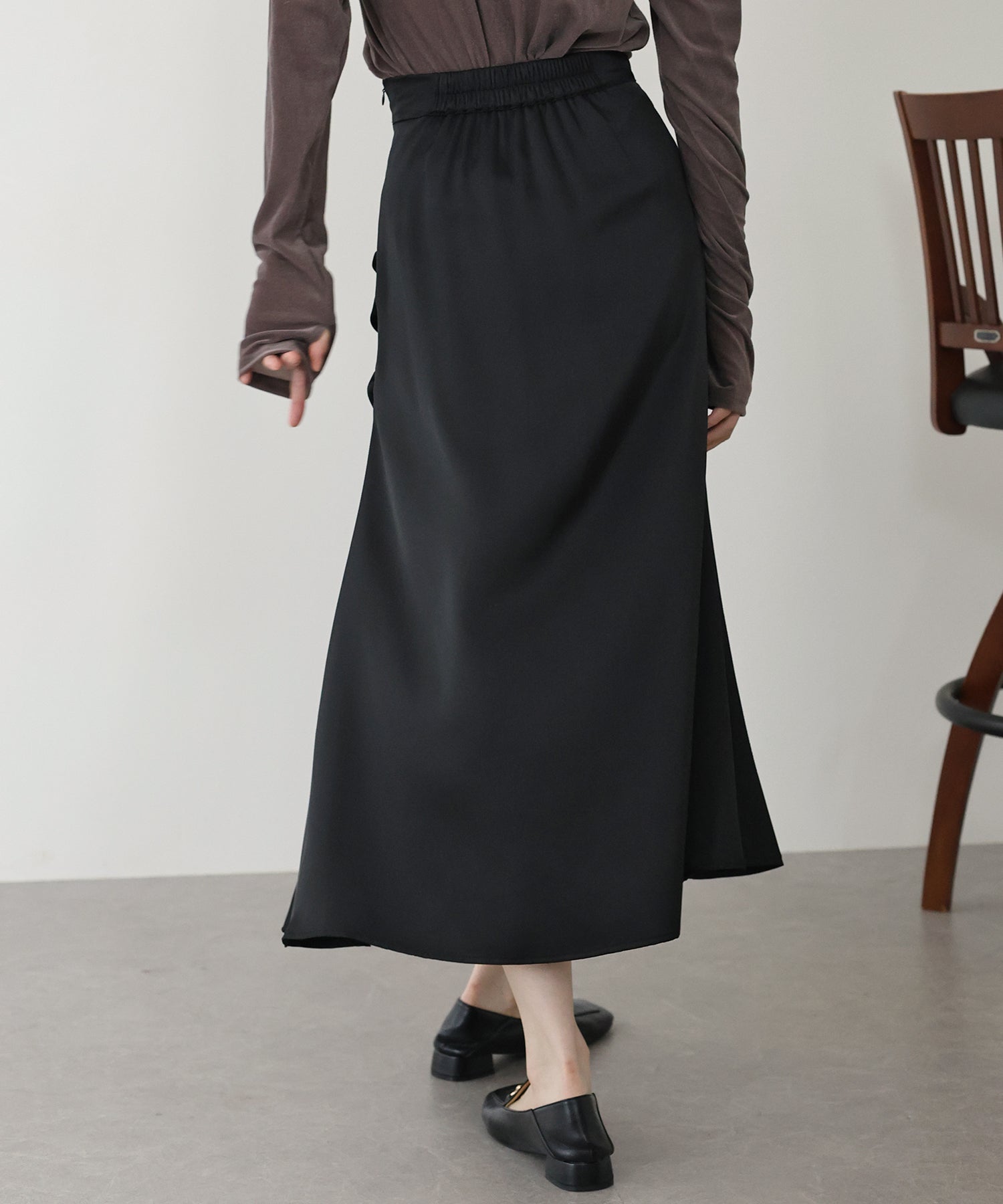 【TIME SALE】サテンギャザースカート