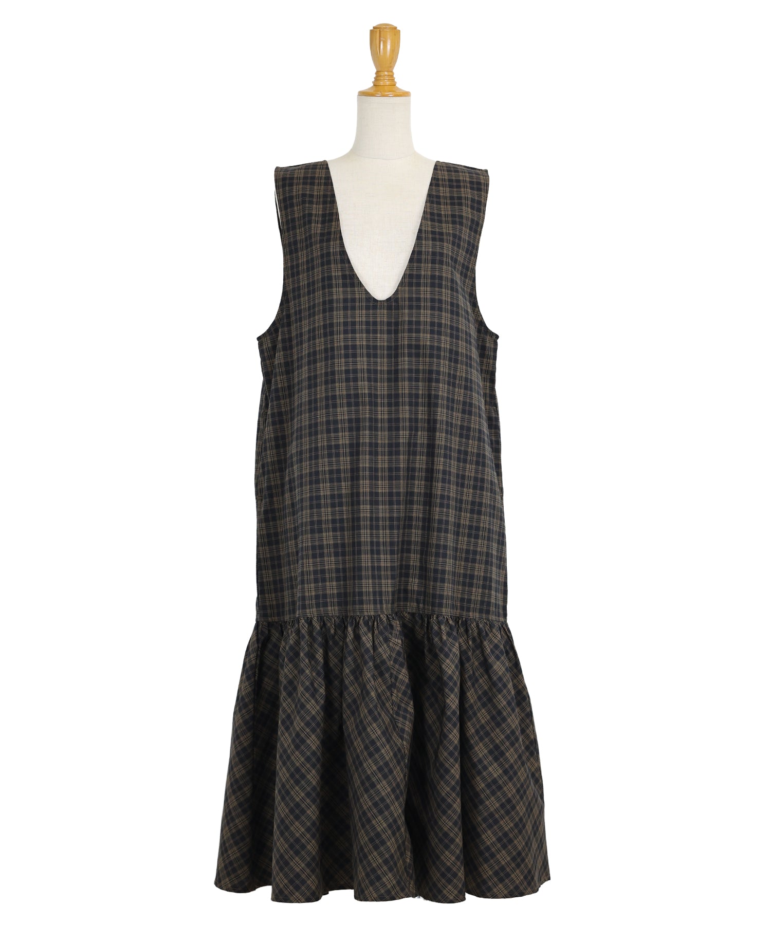 【TIME SALE】チェックジャンパースカート