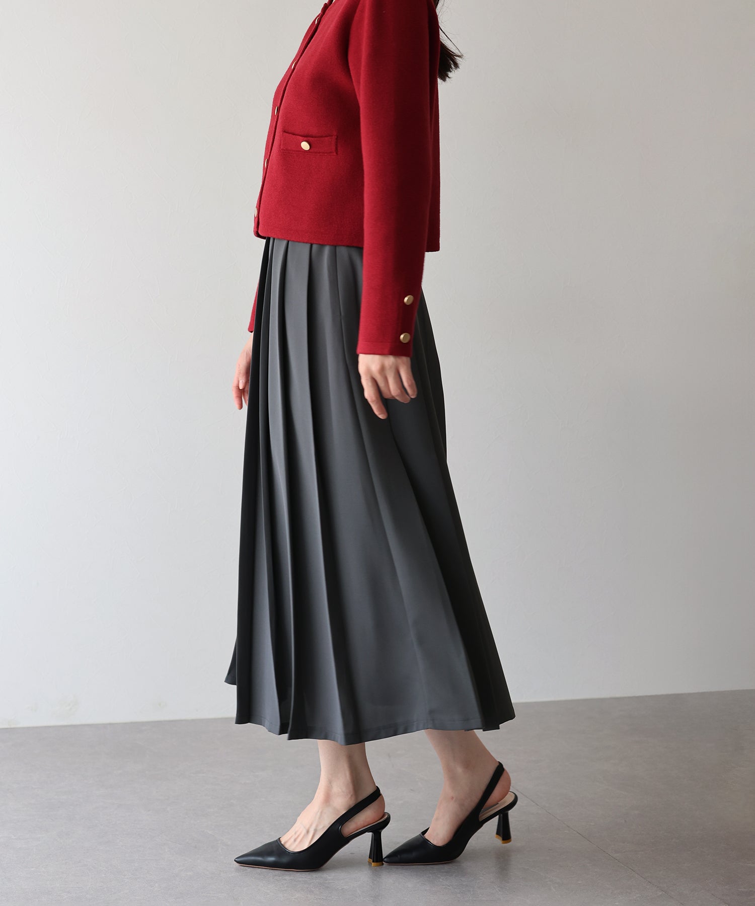 【TIME SALE】ロングプリーツスカート