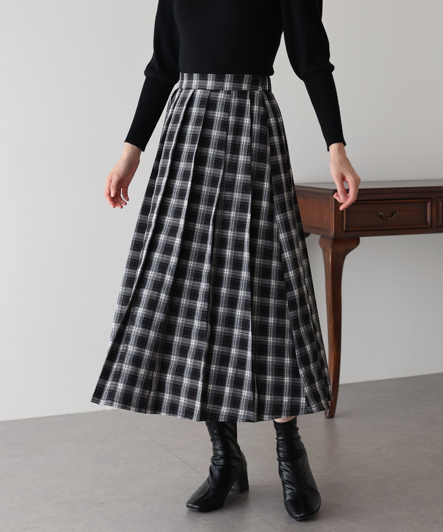 【TIME SALE】ロングプリーツスカート