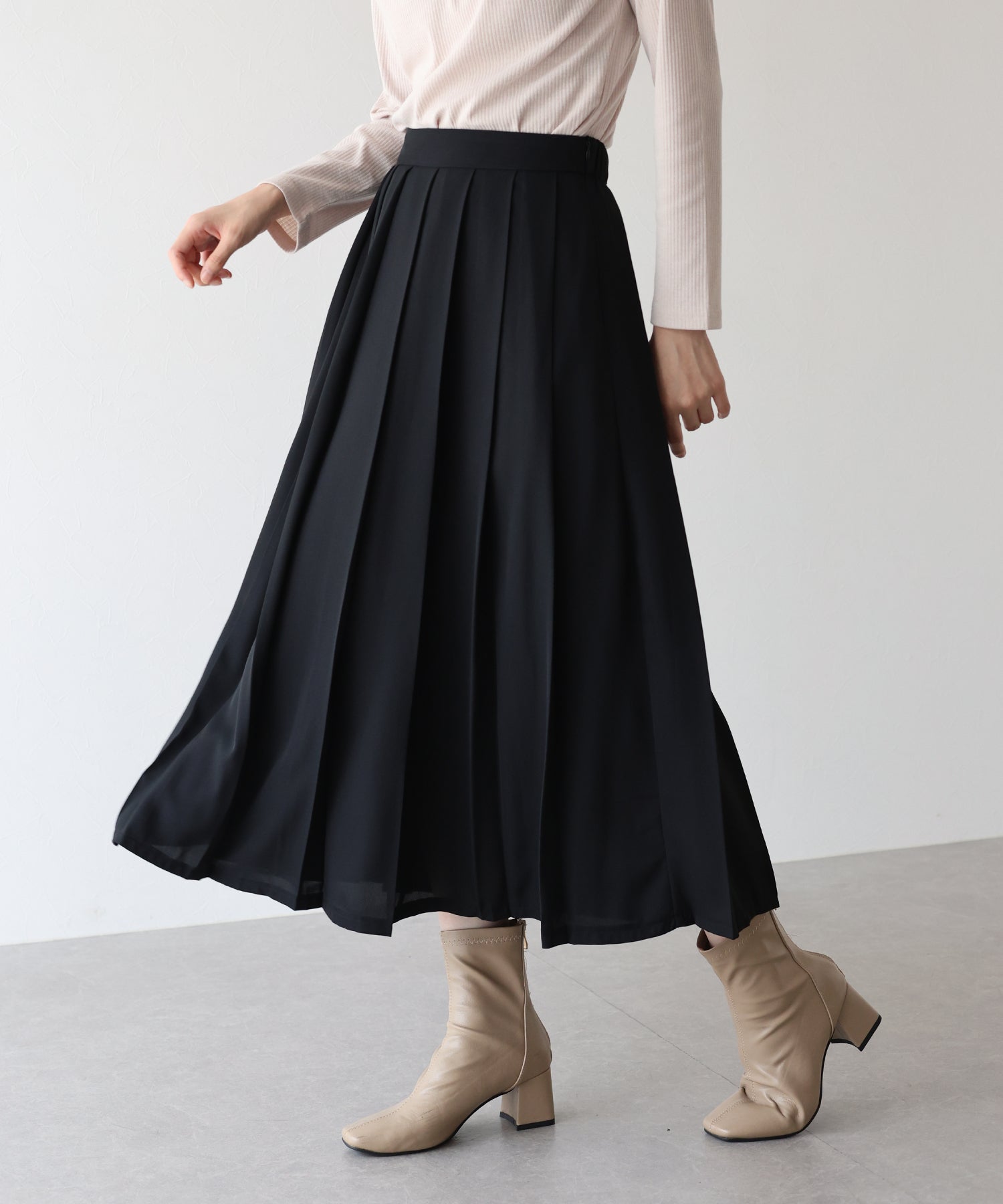 【TIME SALE】ロングプリーツスカート