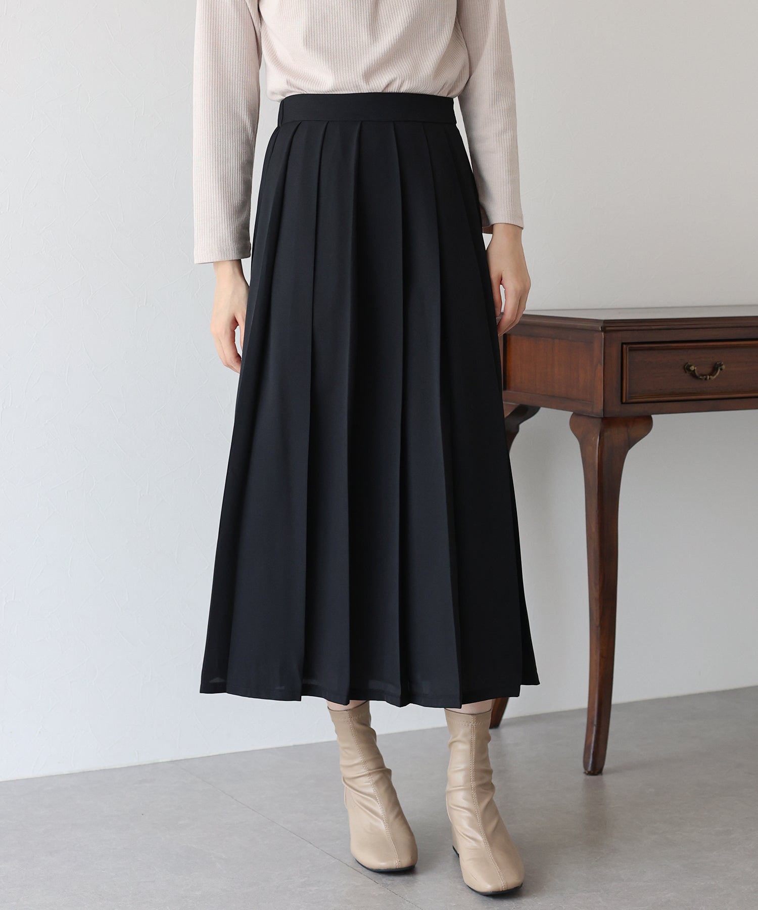 【TIME SALE】ロングプリーツスカート