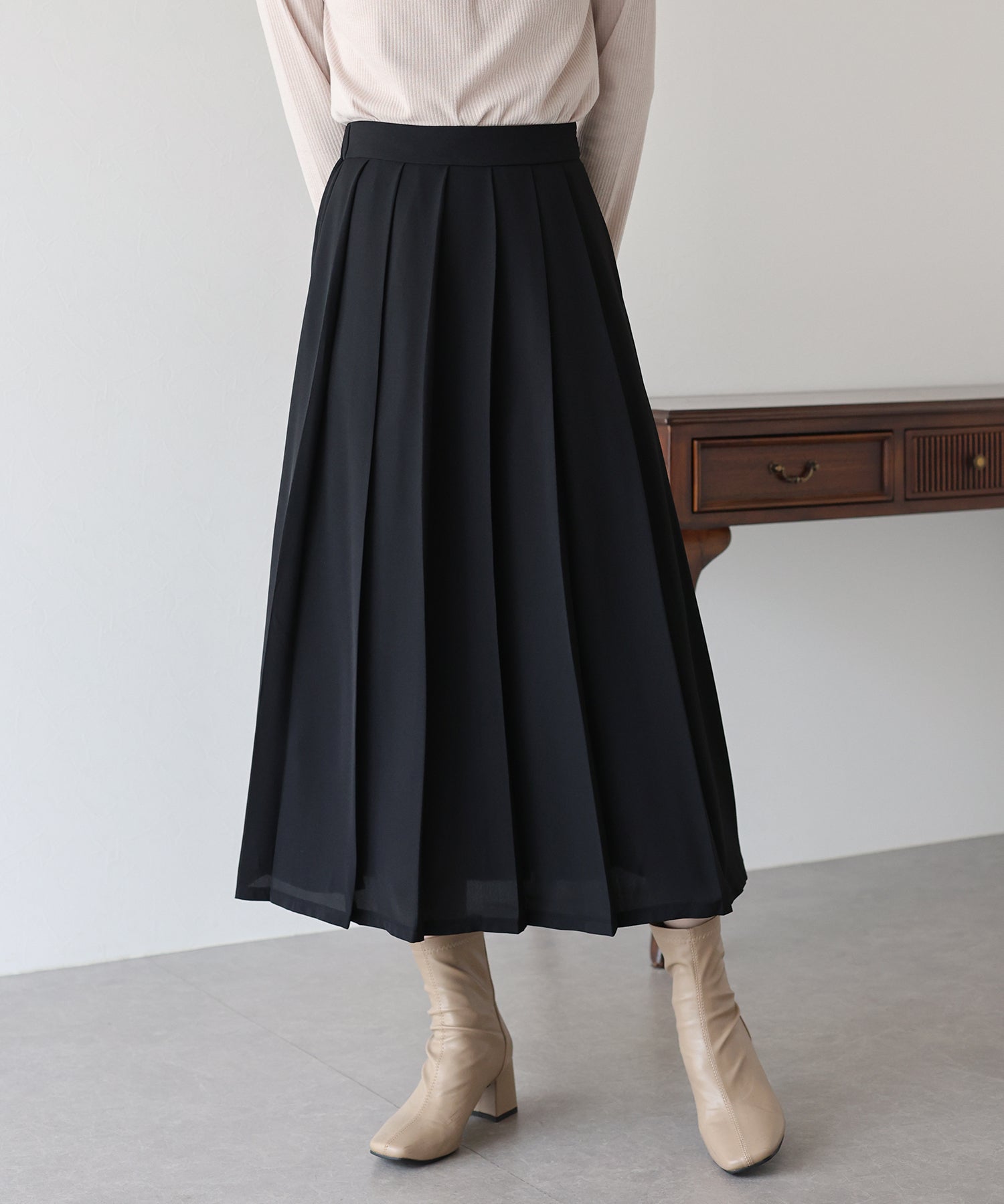 【TIME SALE】ロングプリーツスカート