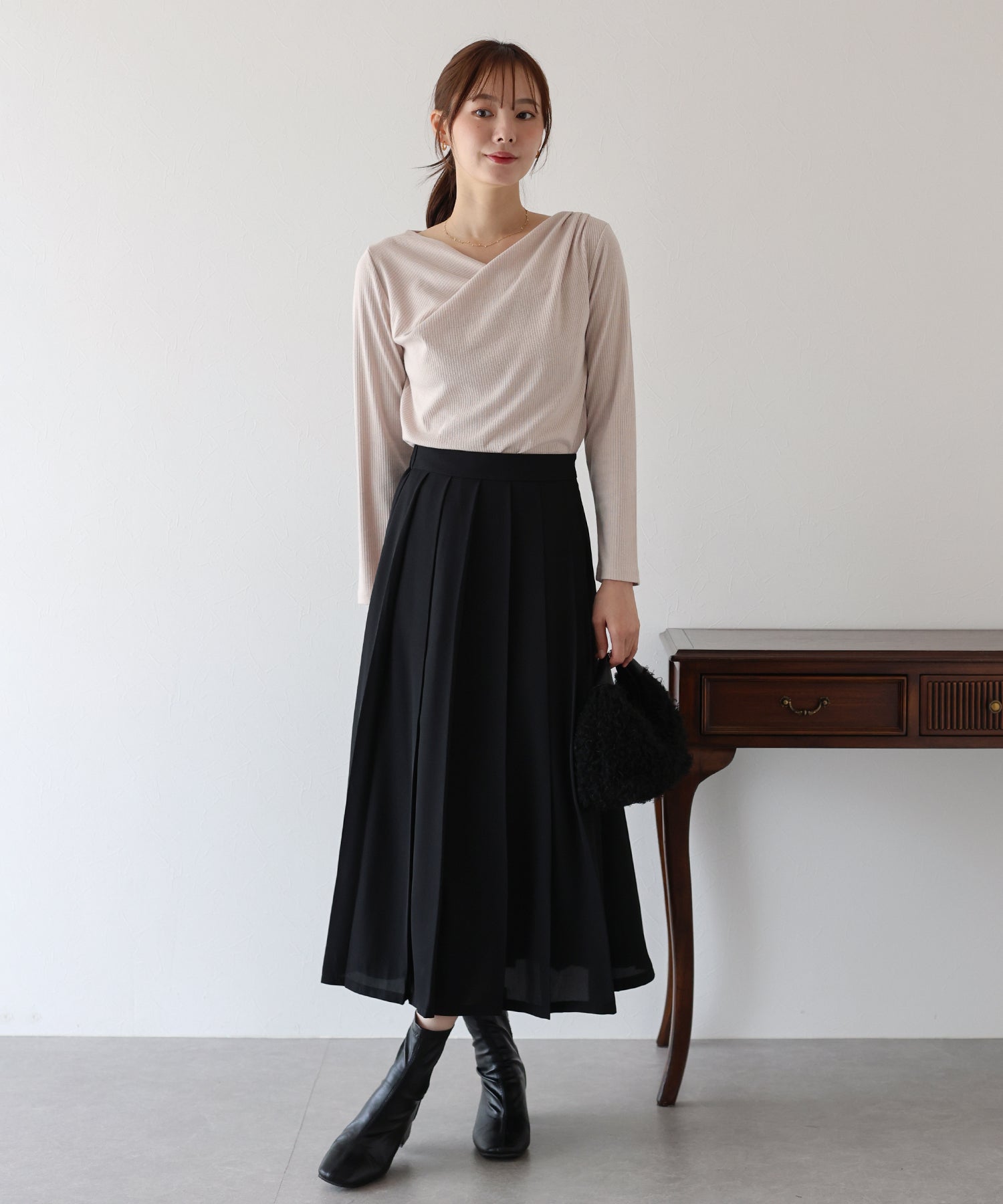 【TIME SALE】ロングプリーツスカート