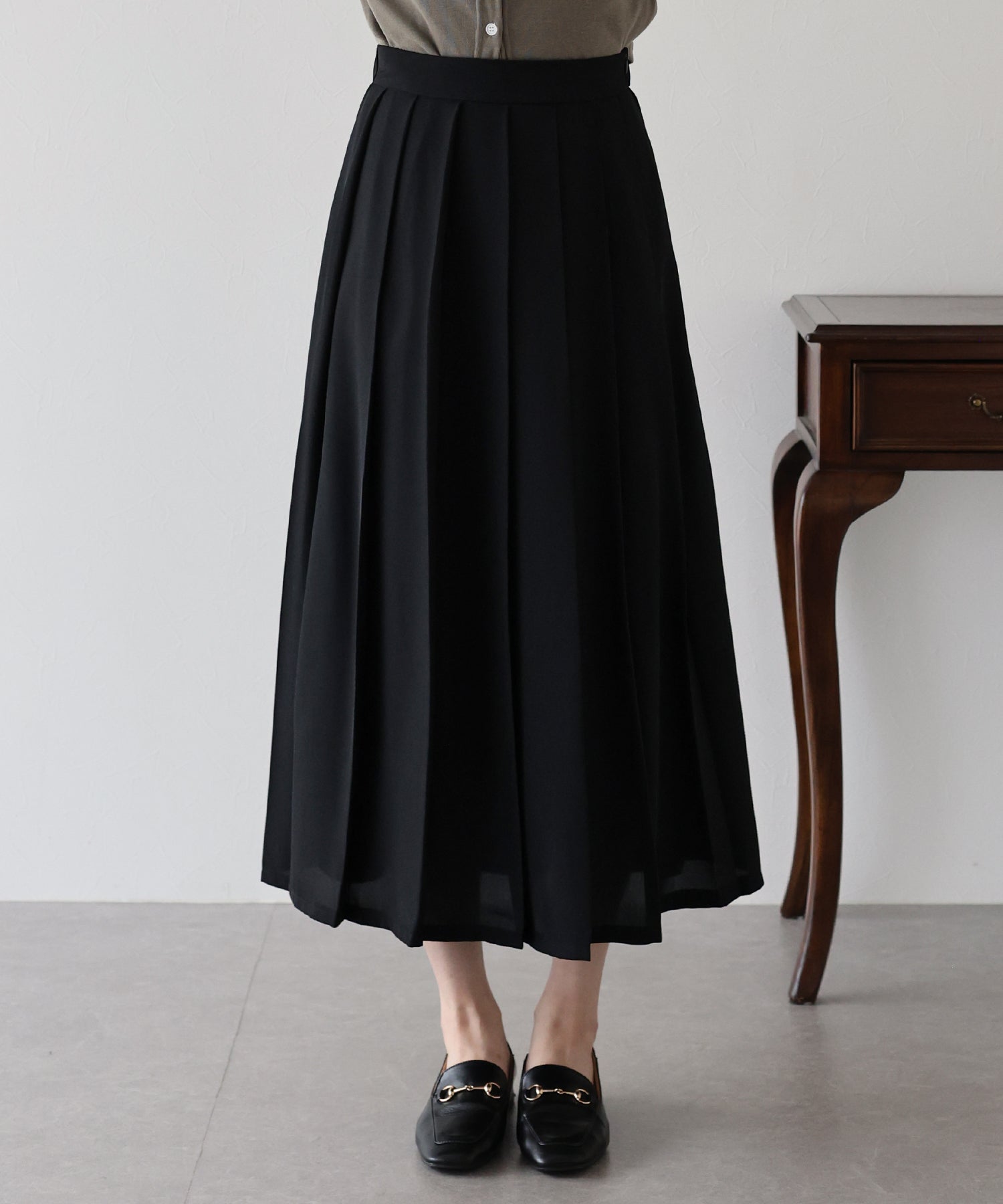 【TIME SALE】ロングプリーツスカート