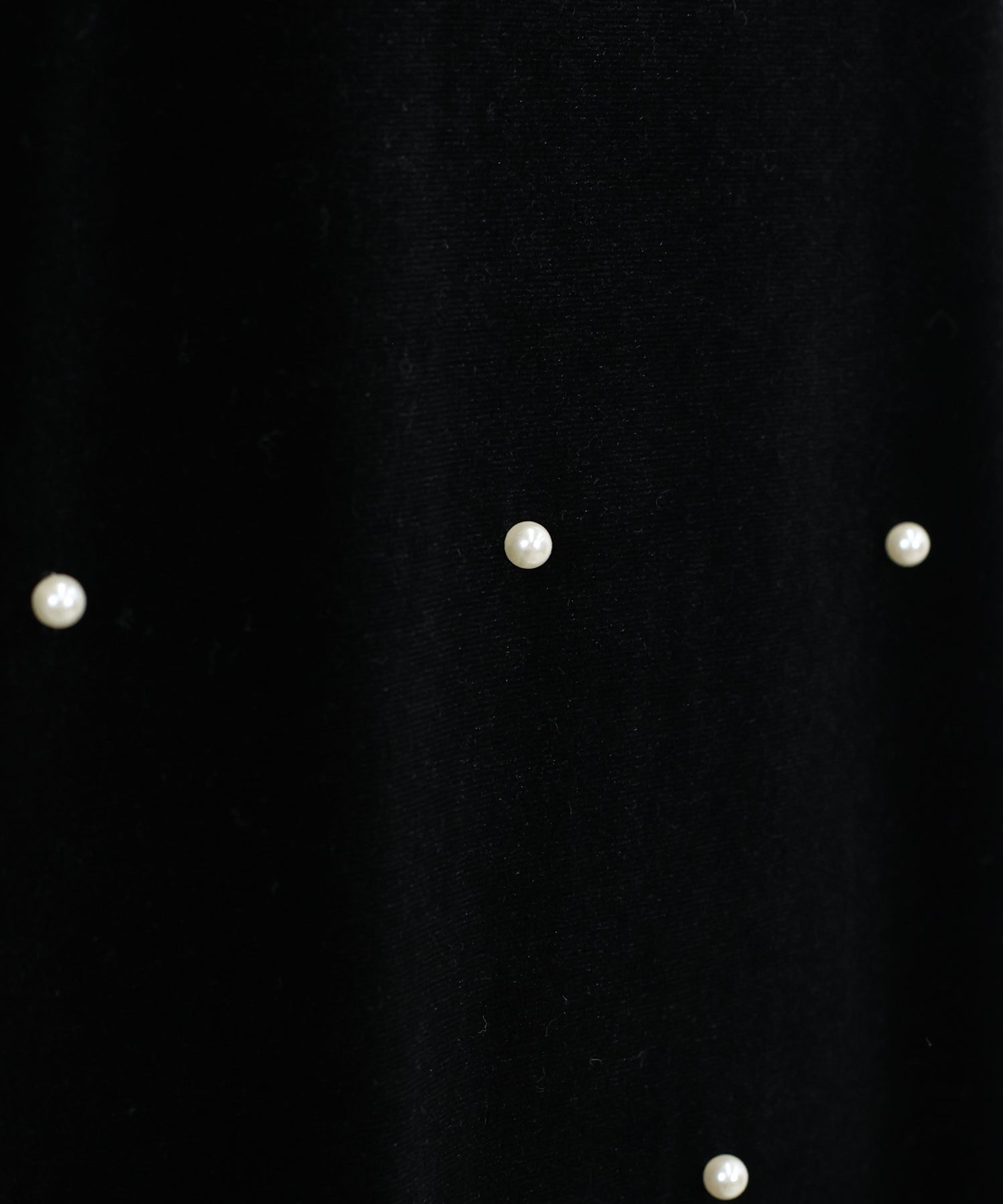 パール付きベロアワンピース