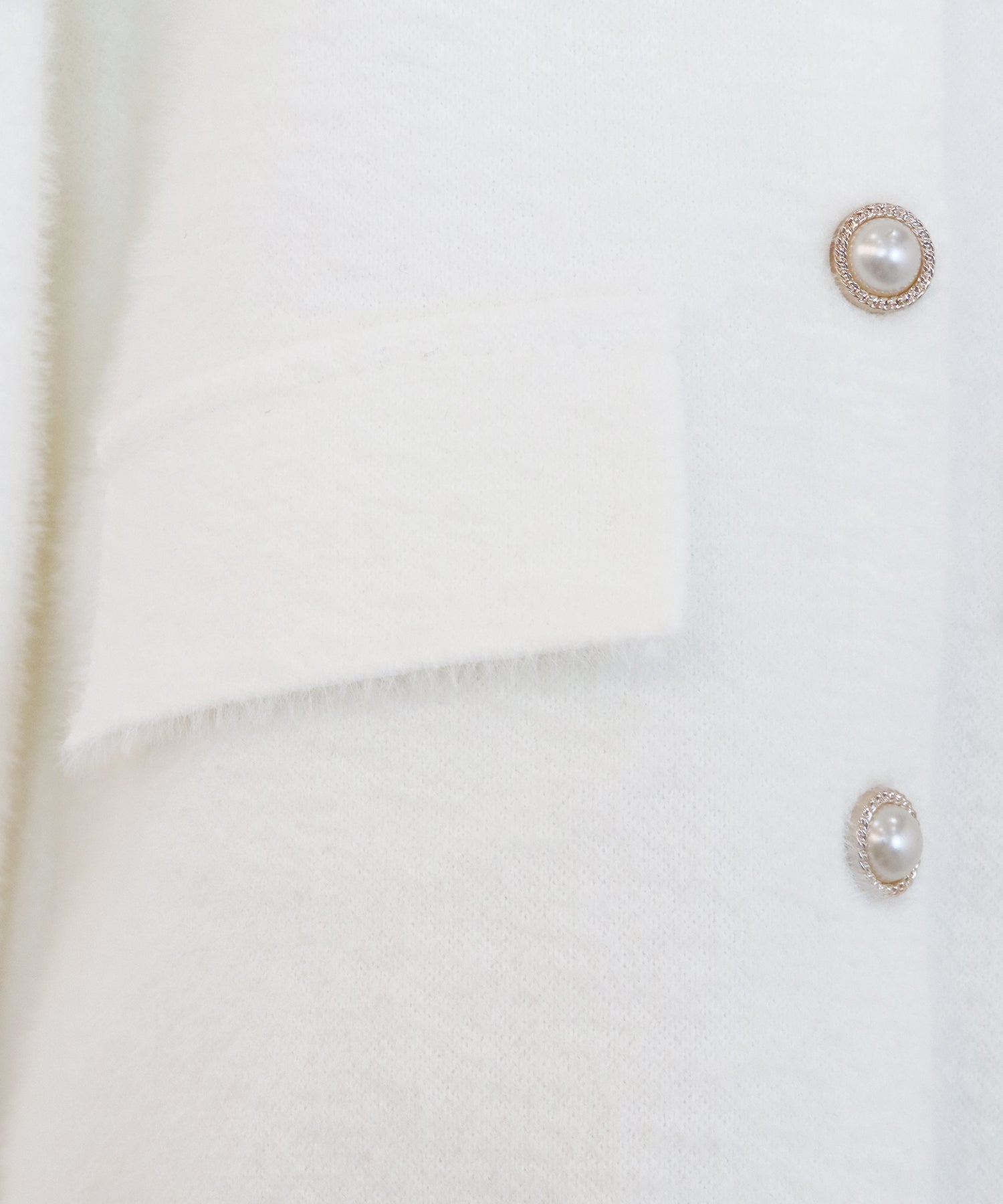 袖ファーパールビジュージャケット